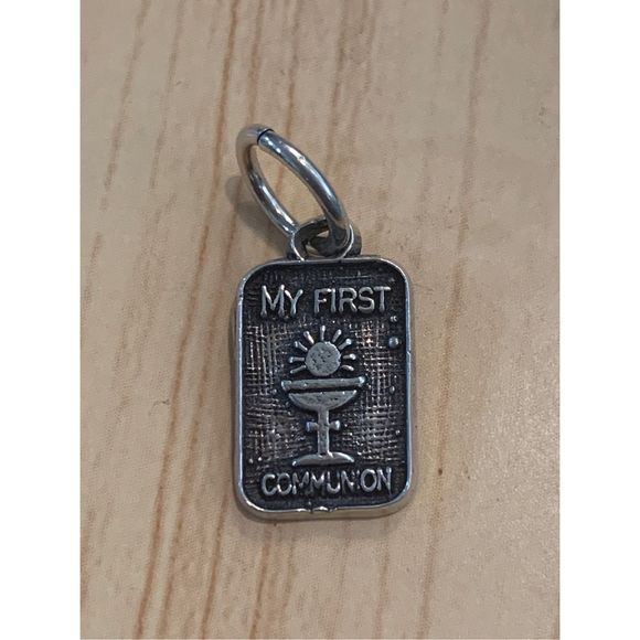 My First Communion Sterling Silver Jewelry Charm - Picture 1 of 3